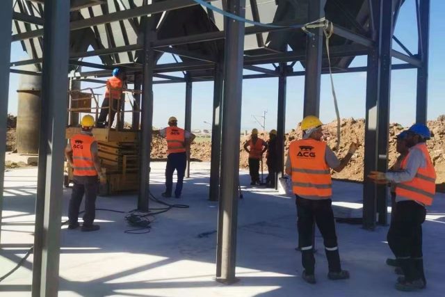 Boron carbide plant construction