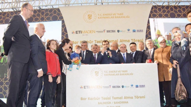 Opening ceremony of the boron carbide project in Bandelma, Türkiye